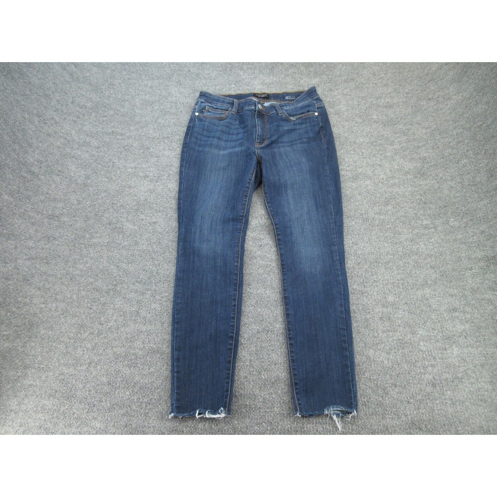 Judy Blue Womens Jeans Skinny Fit Dark Wash Raw Hem Size 11/30